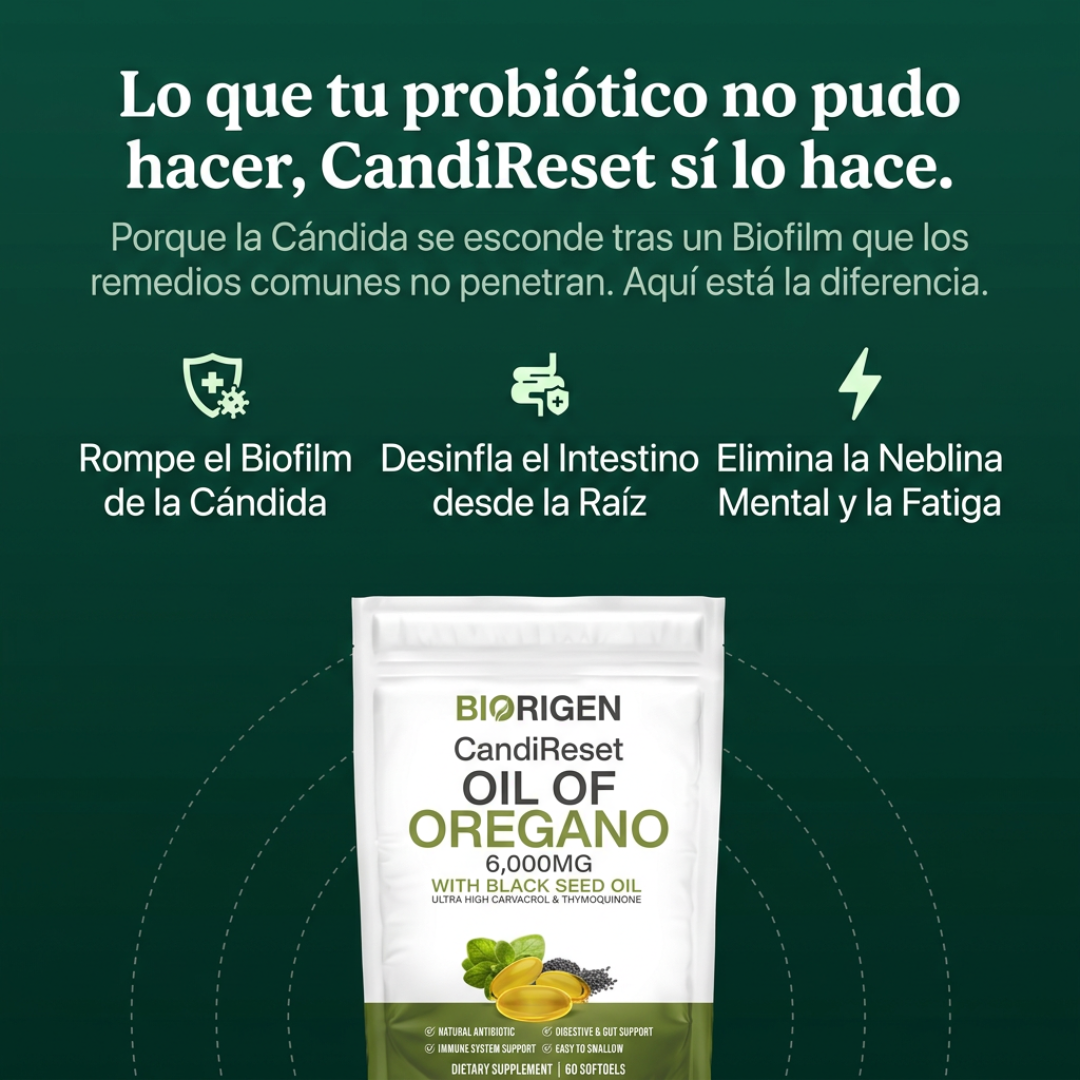 CandiReset - Capsulas de Aceite de Oregano