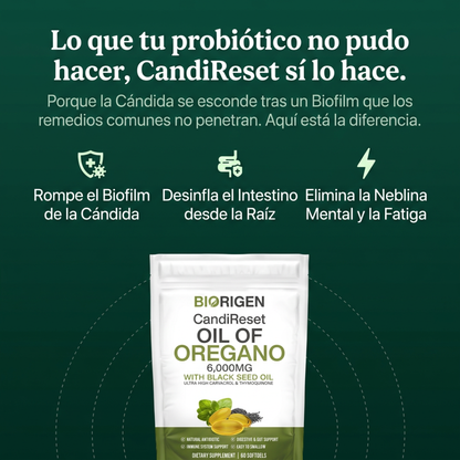CandiReset - Capsulas de Aceite de Oregano