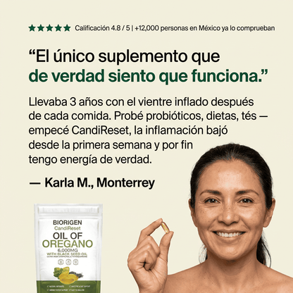 CandiReset - Capsulas de Aceite de Oregano