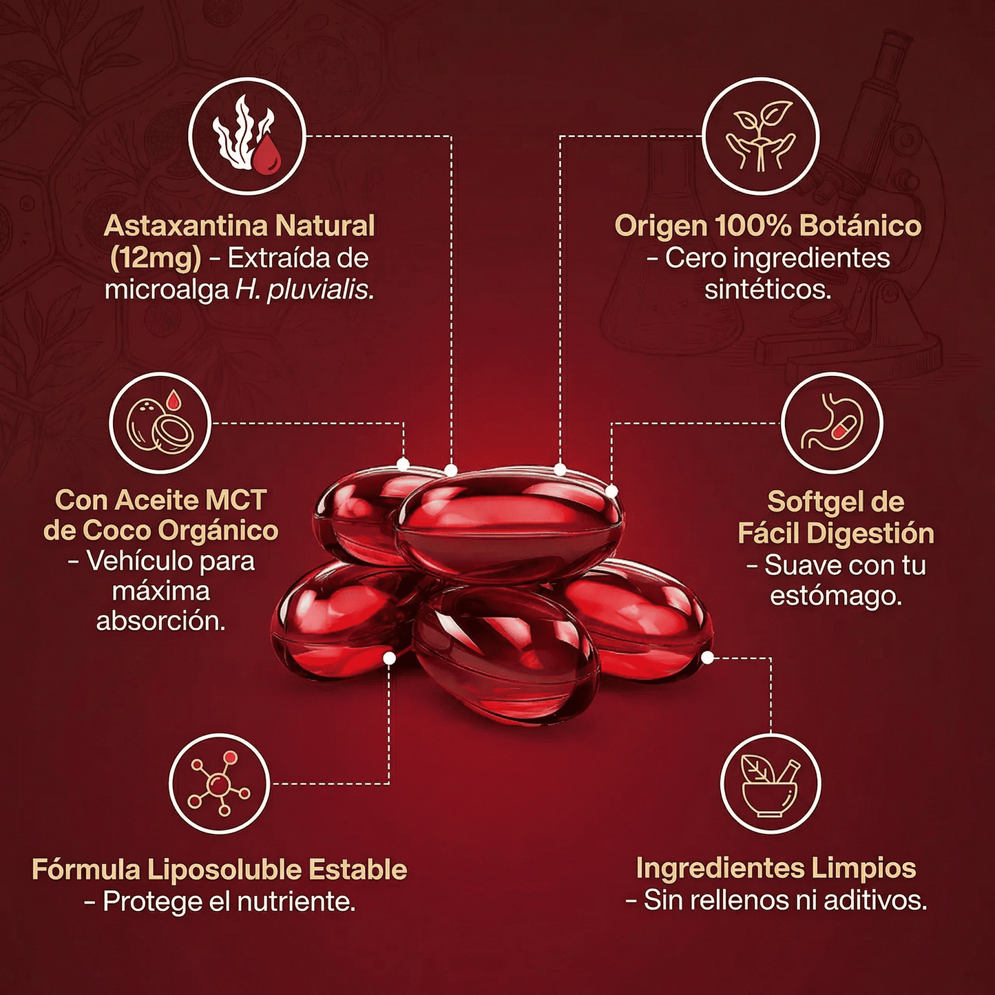 Astaxantina - El Antioxidante Maestro para tu Visión, Piel y Energía.