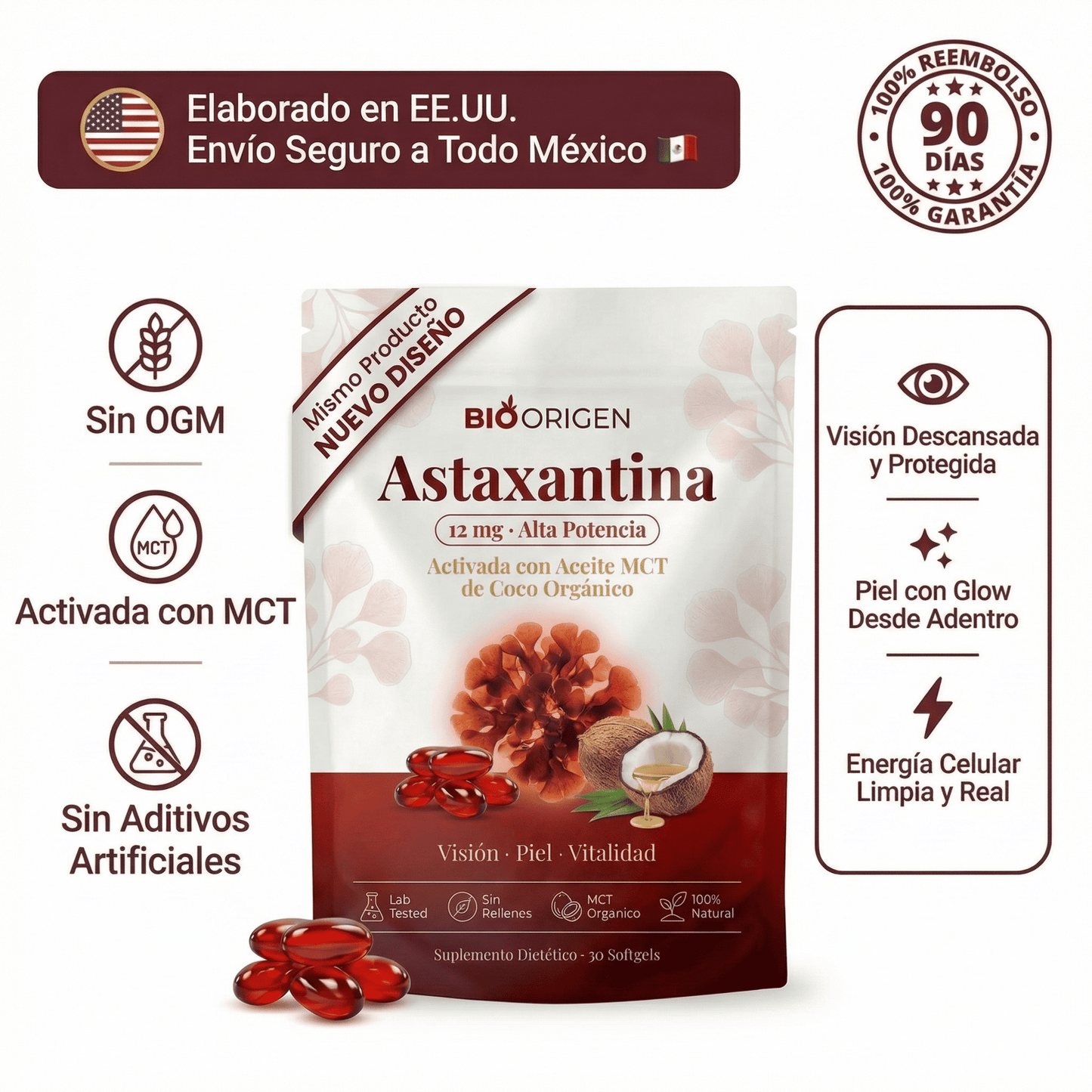 Astaxantina - El Antioxidante Maestro para tu Visión, Piel y Energía.
