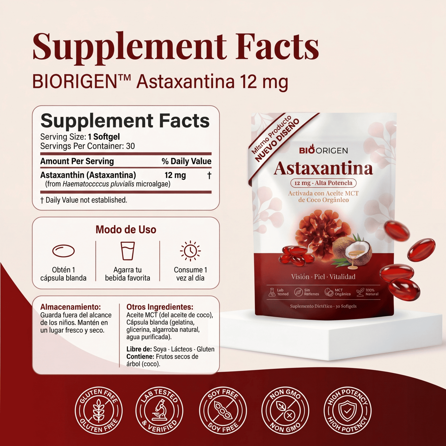 Astaxantina - El Antioxidante Maestro para tu Visión, Piel y Energía.